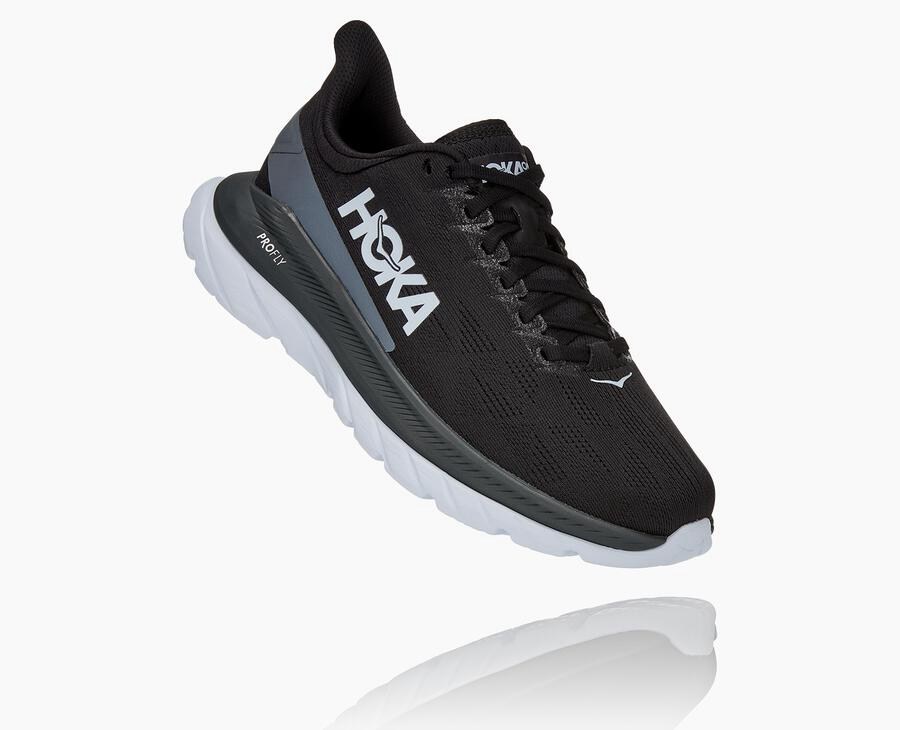 Hoka One One Koşu Ayakkabısı Kadın Siyah/Beyaz - Mach 4 - KQ4382791